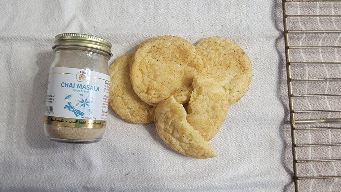 Chai Masala Snickerdoodle Cookies