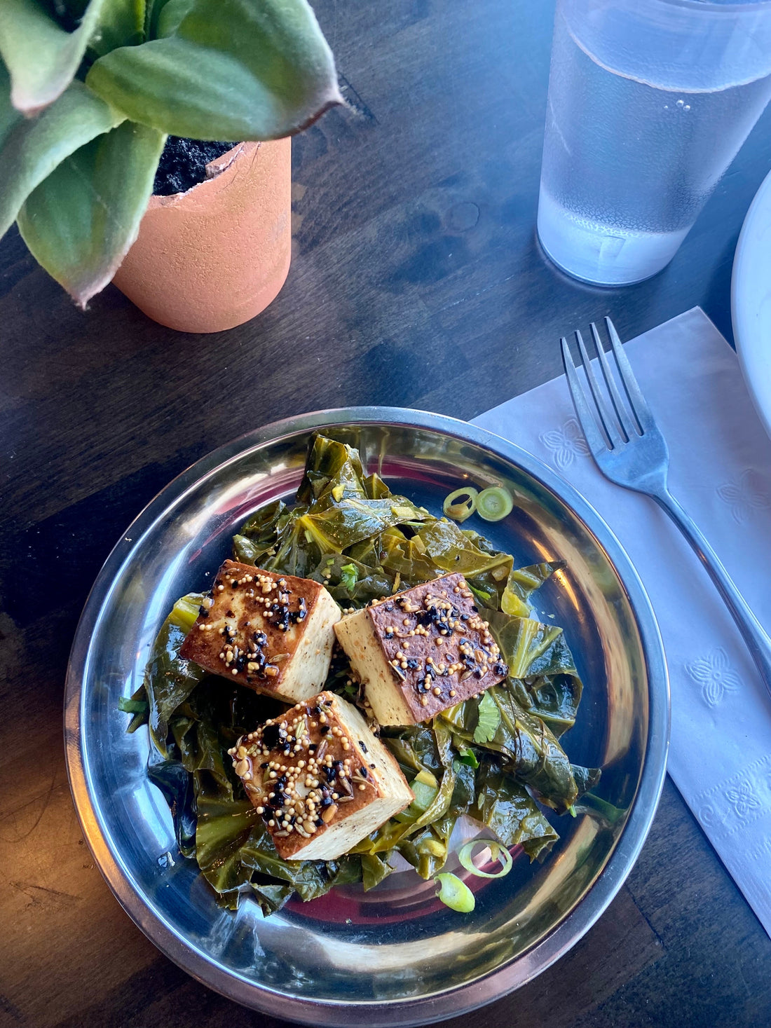Greens and Paneer