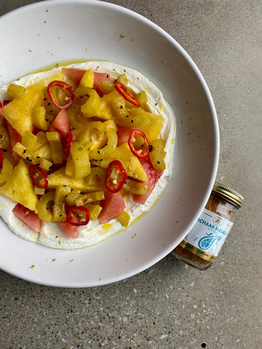Achaar Pickled Cucumbers & Watermelon Salad