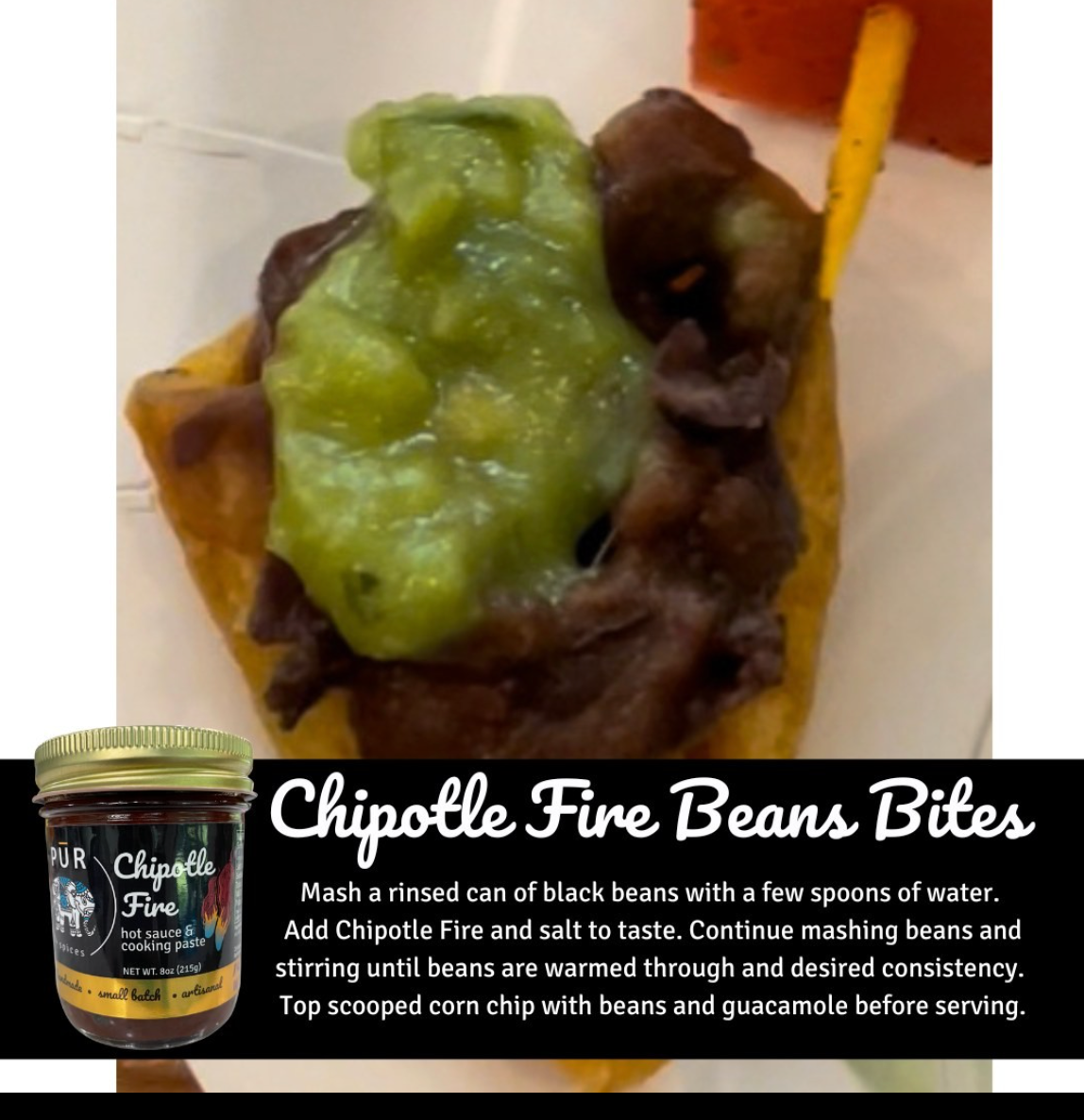 Chipotle Fire Bean Bites