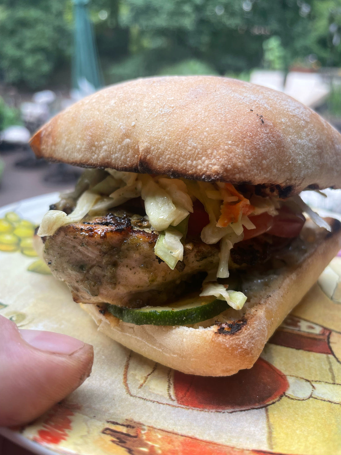 Green Chutney Grilled Chicken Sandwich